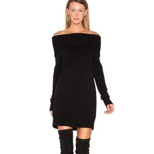 Alexander Wang cashmere wool off-shoulder sweater dress